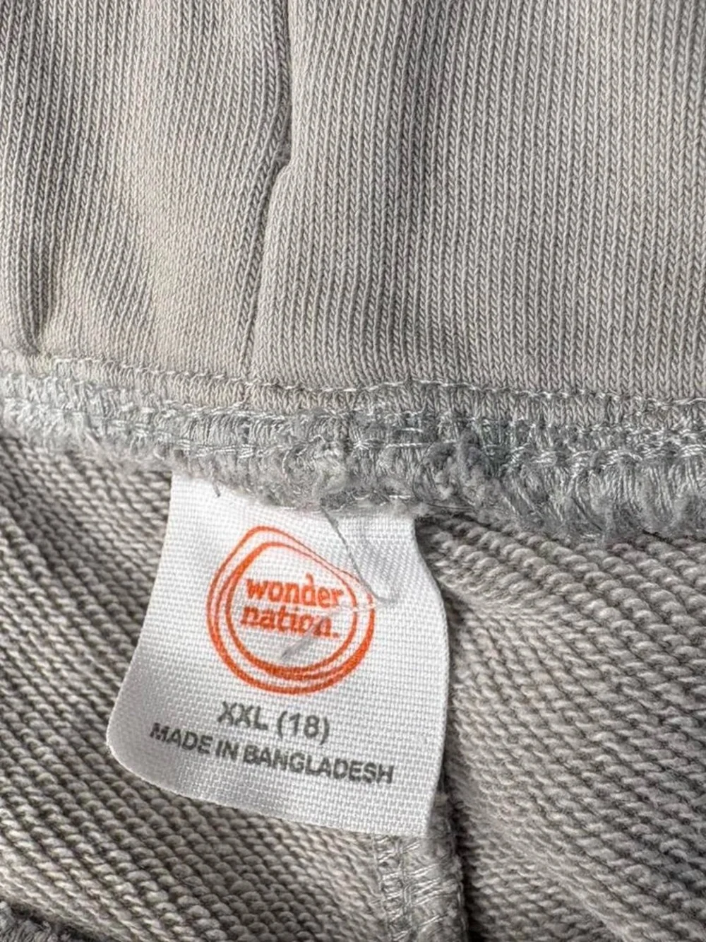 🩶 Wonder Nation Boys French Terry Cargo Shorts Heather Grey XXL